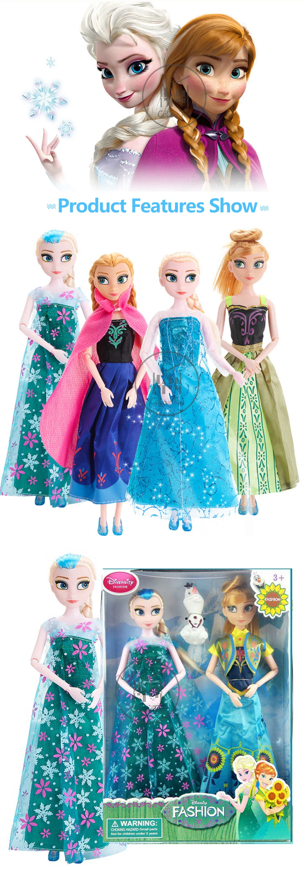 Disney Замороженные Принцесса плюшевая кукла Фея Малыш Девушка DIY игрушка Платье ручной работы до Aisha Ana прекрасная модель подарок на день рождения ребёнка