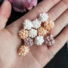 Гранат Розовый Белый Фиолетовый Круглый 12-13 мм ручной работы для DIY ювелирных изделий пресноводный жемчуг Натуральные Бусы