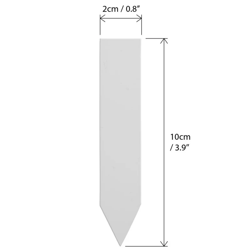 100 шт. пластмассовая рейка типа маркеры для растений для детского сада растения этикетки цветочный горшок толстый маркер метки для растений Сад - Цвет: Белый