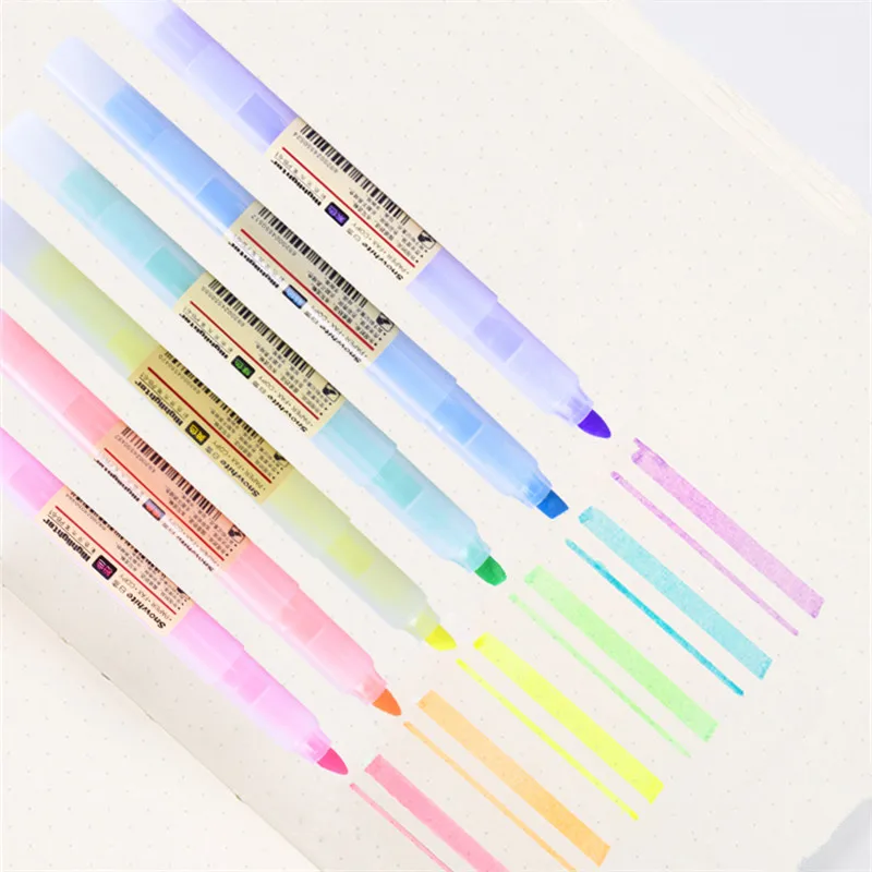 High quality 61 Transparent colour Highlighter Student School Office Stationery Fluorescent art Marker Pen New - 2