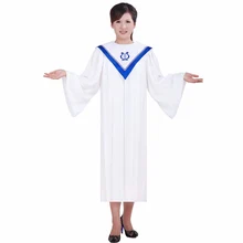 Христианская Церковь Евангелие мантия для хорового пения платье костюмы для взрослых псалм халаты длинное церковное одеяние Для Взрослых Черная пятница белый халат