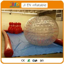 Воздуха надувной боулинг Зорб мяч игра, коммерческий надувной Зорбинг Боулинг игра для внутреннего или наружного