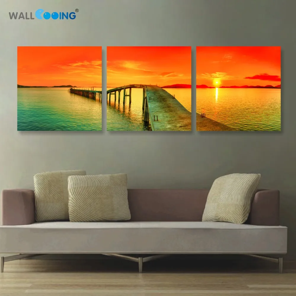 3 Panels Canvas Painting Modular Pictures Setting Spray Giuseppe Seascape Photography Picture Frames Wall Art Deco Image Canvas Painting Framed Wall Artsetting Spray Aliexpress