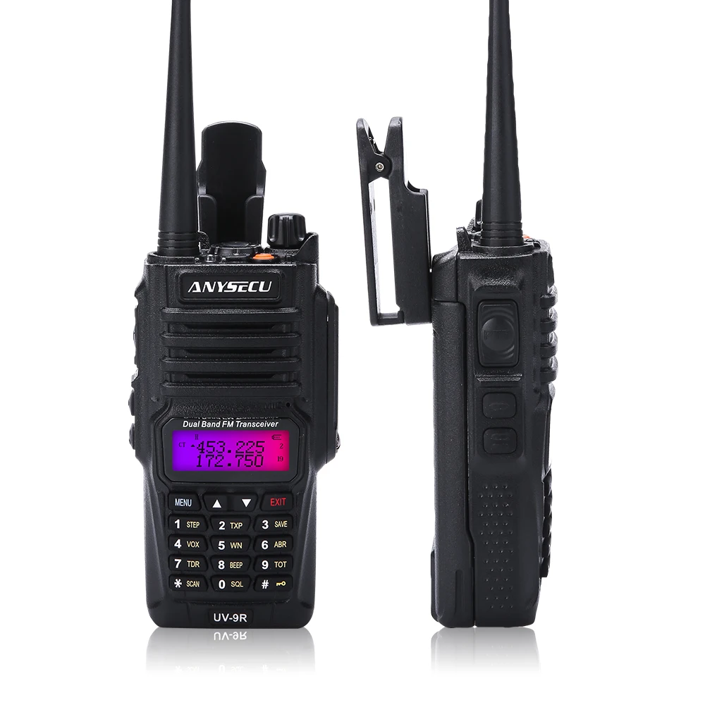 ANYSECU UV-9R Plus Водонепроницаемый рация Ручной UHF VHF Двухдиапазонный IP67 HF UV трансивер 9R портативный Ham Radop