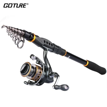 

Goture Rod Combo GTV Spinning Reel 4000 Series Sword Fishing Rod 3.6M Telescopic Fishing Rod Reel Set Fishing Accessories