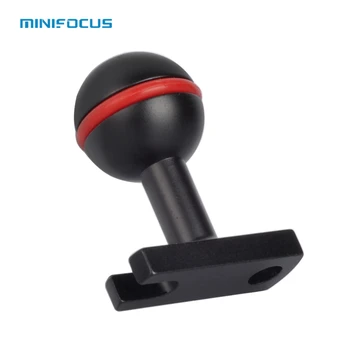 

MINIFOCUS Diving 1" Ball Mount Head Base Adapter Video/Flash/Strobe flashlight Connector for Underwater Handheld Tray Ball Arm