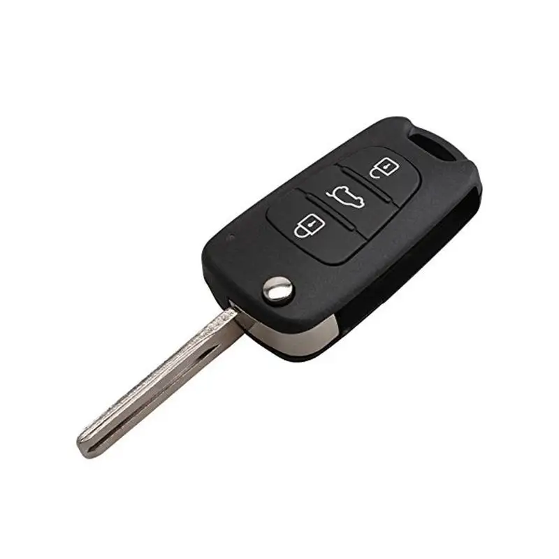 

2019 Car Key Case Three-Button Middle White Car Remote Control Key Case With Logo Dropshipping
