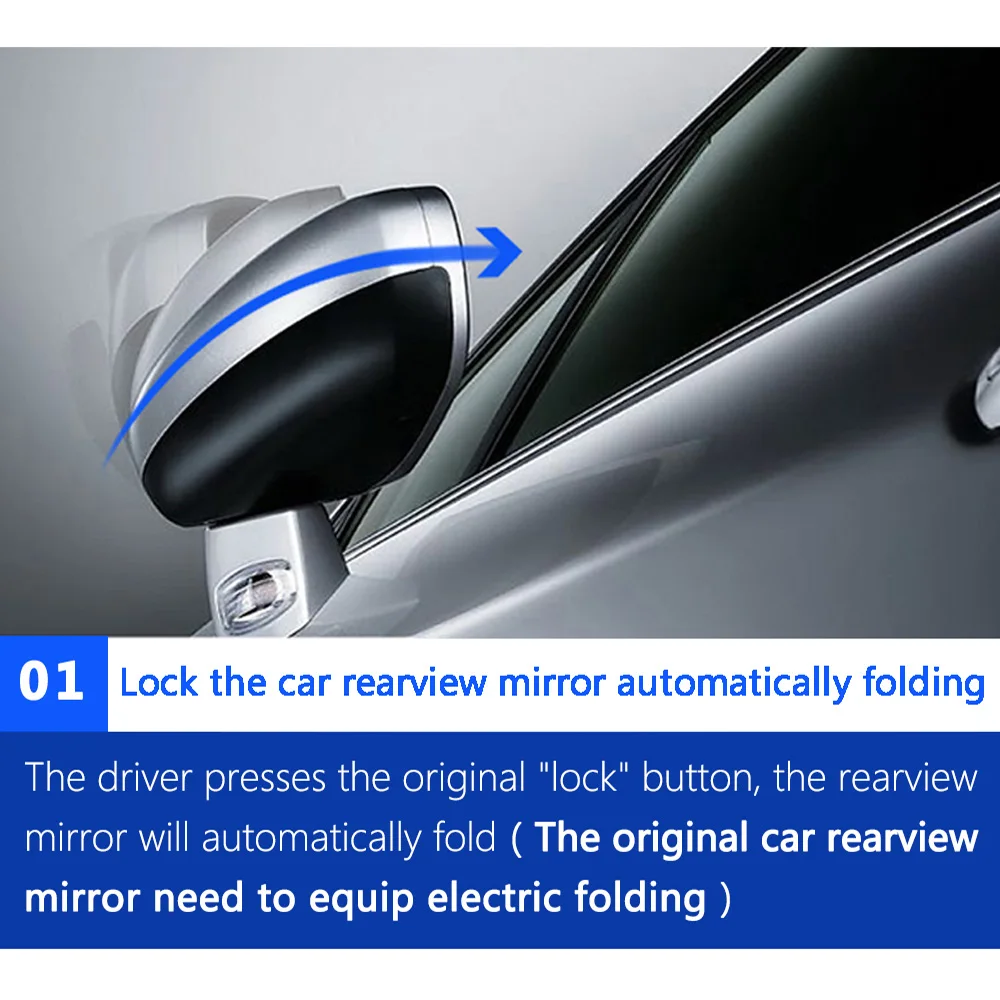 CHSKY автомобильное боковое зеркало, складывающаяся система для Toyota RAV4, автоматический боковой набор складных зеркал, зеркало заднего вида, разворачивающееся, Стайлинг автомобиля