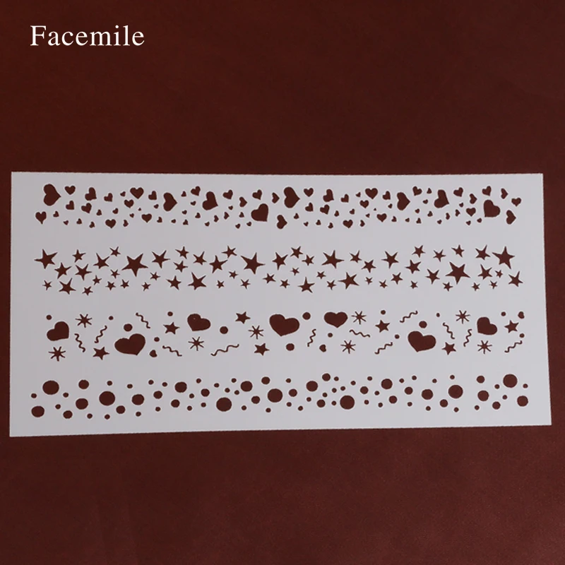 23x12 см Facemile новый бренд Пейсли Торт Помадка кекс украшения выпечки Шаблоны для
