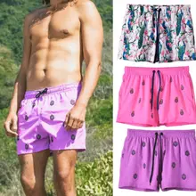 Новое поступление, мужские плавательные шорты с цветочным принтом, плавки с поясом, нижнее белье, боксеры, трусы, мужские пляжные шорты