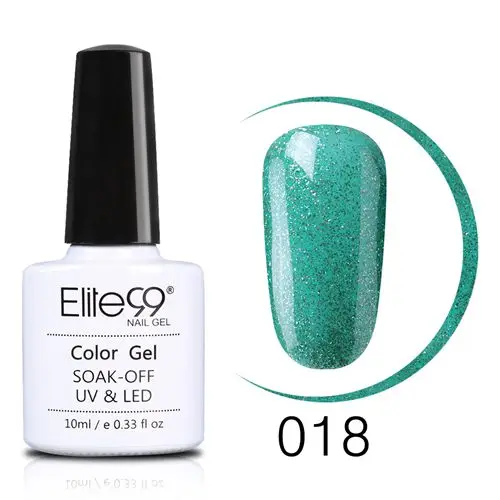 Elite99 красивый синий цвет лак для ногтей Светодиодный УФ лак гель стойкий 10 мл гель лак для ногтей - Цвет: 018