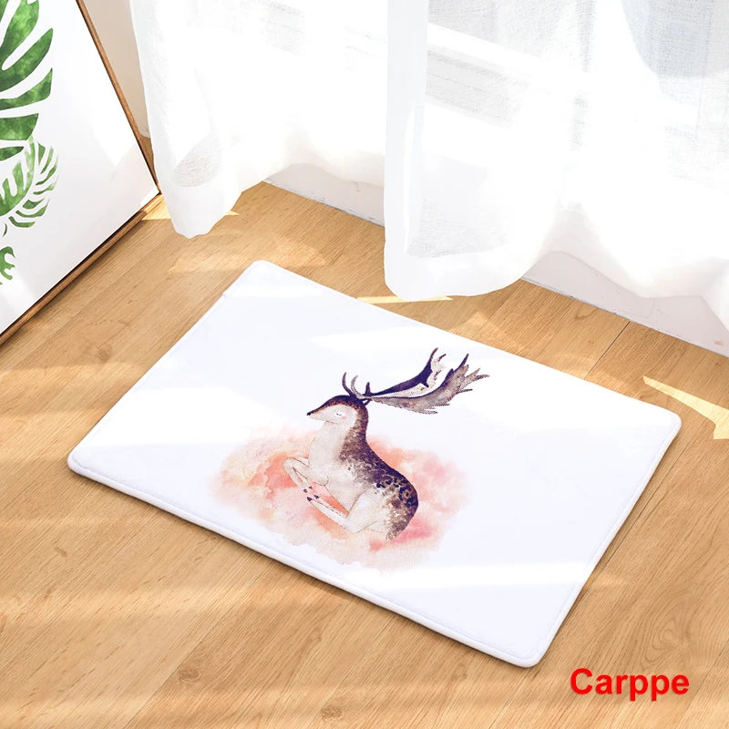 Flannel Floor Mats Nature Song Printed Bedroom Living Room Carpets Flannel Floor Mats Nature Song Printed Bedroom Living Room Carpets Cartoon Bear Pattern Mat For Hallway Anti Slip Tapete Us874