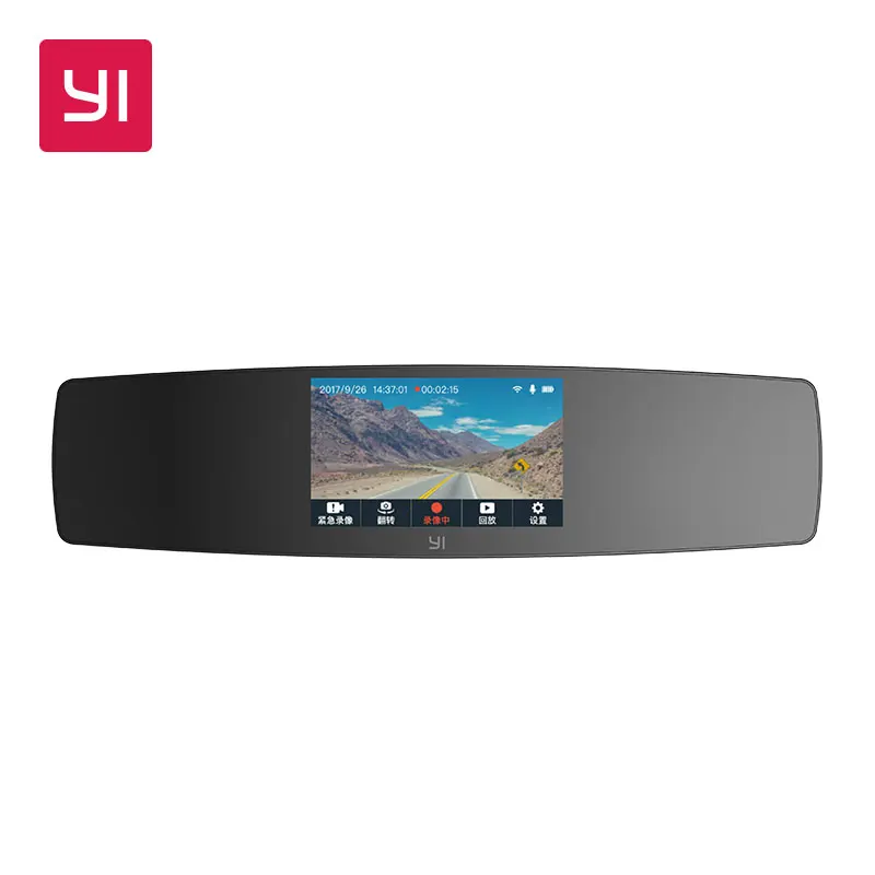 

YI Mirror Dash Cam Dual Dashboard Camera Recorder Touch Screen Front Rear View HD Camera G Sensor Night Vision Russian Stock