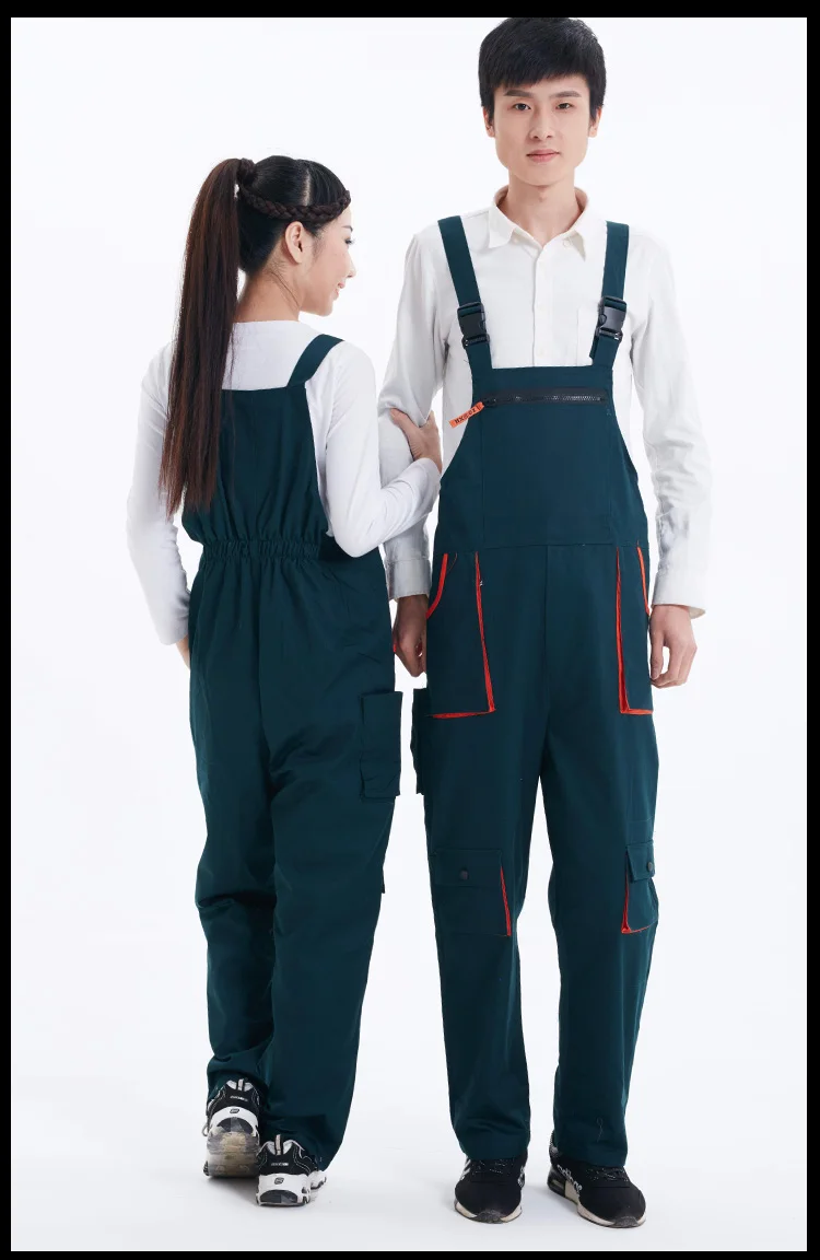Bib Overalls Men Women Work Clothing Sleeveless Coveralls Repairman Protective Coverall Dancing Strap Jumpsuits Working Uniforms (7)