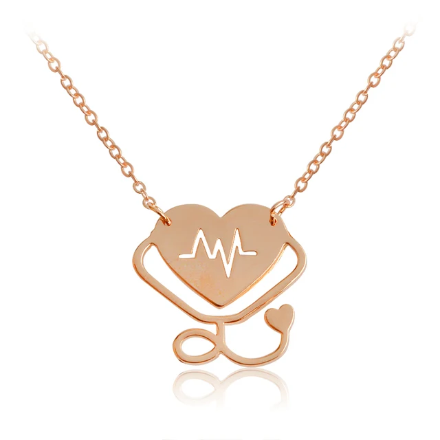 Stethoscope Necklaces Pendants Heart 