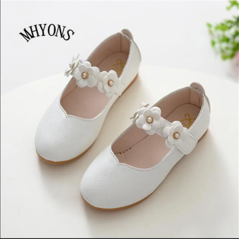 

2018 New Spring Cute Cat Children's Footwear Princess Infant Girl Shoes With Bowknot PU Children Shoes Girls Toddler Flat Shoes