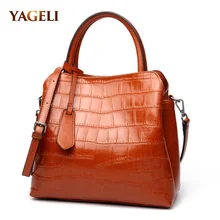 Бренд YAGELI, коровья кожа, Аллигатор, женская сумка, натуральная кожа, женские сумки-тоут, роскошные сумки, женские сумки через плечо, дизайнерские