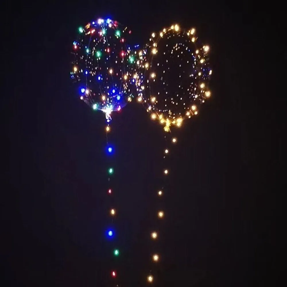 20 дюймов светящиеся светодиодные воздушные шары прозрачные гелиевые воздушные шары для дня рождения вечерние украшения Детские свадебные светодиодные воздушные шары