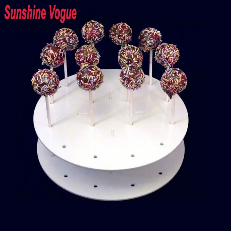 

16 hole Acrylic Lollipop stand white/clear color display holder for lolly dessert bakeware cake tool party supplier decoration
