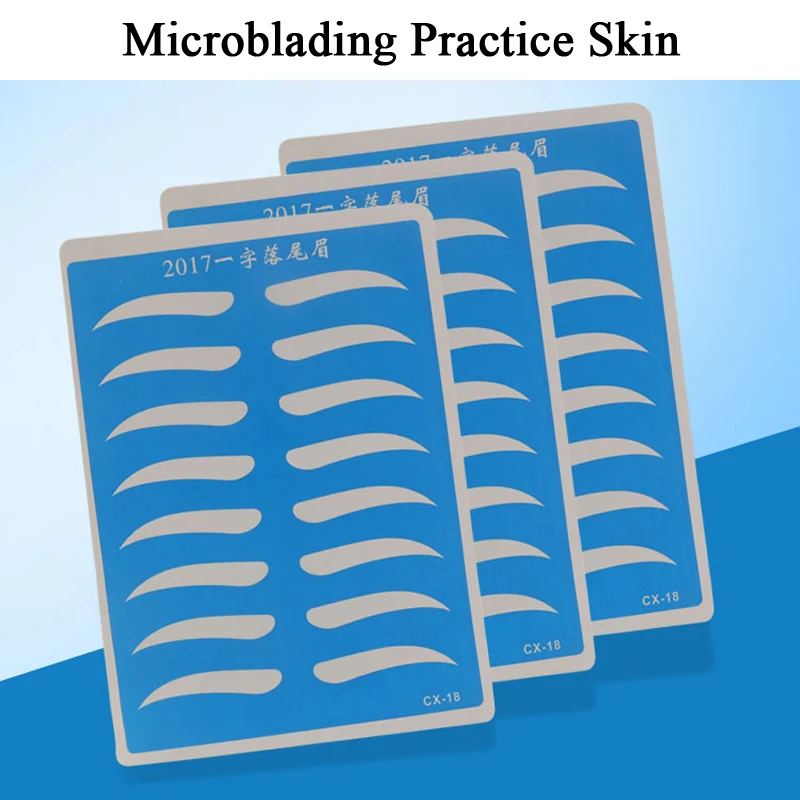 

Microblading Accessories Silicone Tattoo Practice Skin Permanent Makeup Supplies Eyebrow Lip Training Skin Tools for Beginner