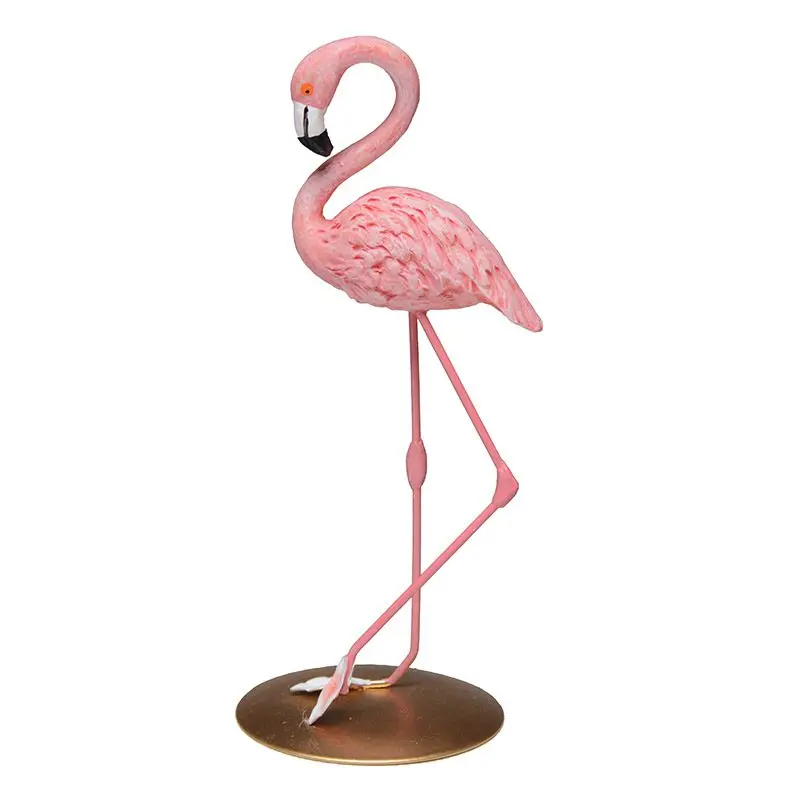 High Quality Resin Pink Flamingo Decor For Home Decoration Accessories Sculpture Figurine Gifts  Wedding Supplies Home Decor (4)