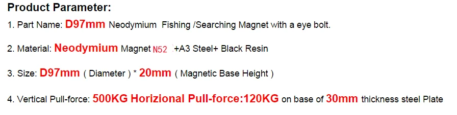 Сильный 500 кг Мощный Неодимовый N52 магнит большой всасывающий спасательный магнит рыболовный Магнитный Imanes материал с веревочкой вариант