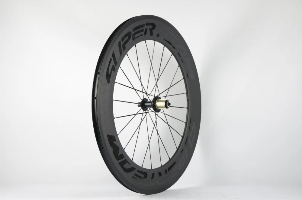 SUPERTEAM Углеродные колеса для шоссейного велосипеда 60/88 Clincher Wheelset 700C