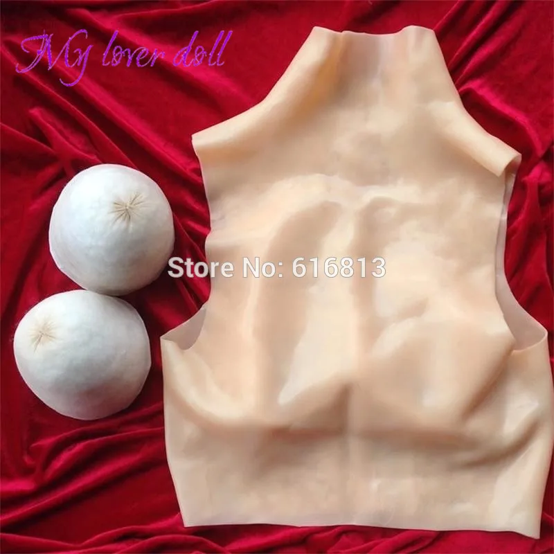 fake silicon breasts
