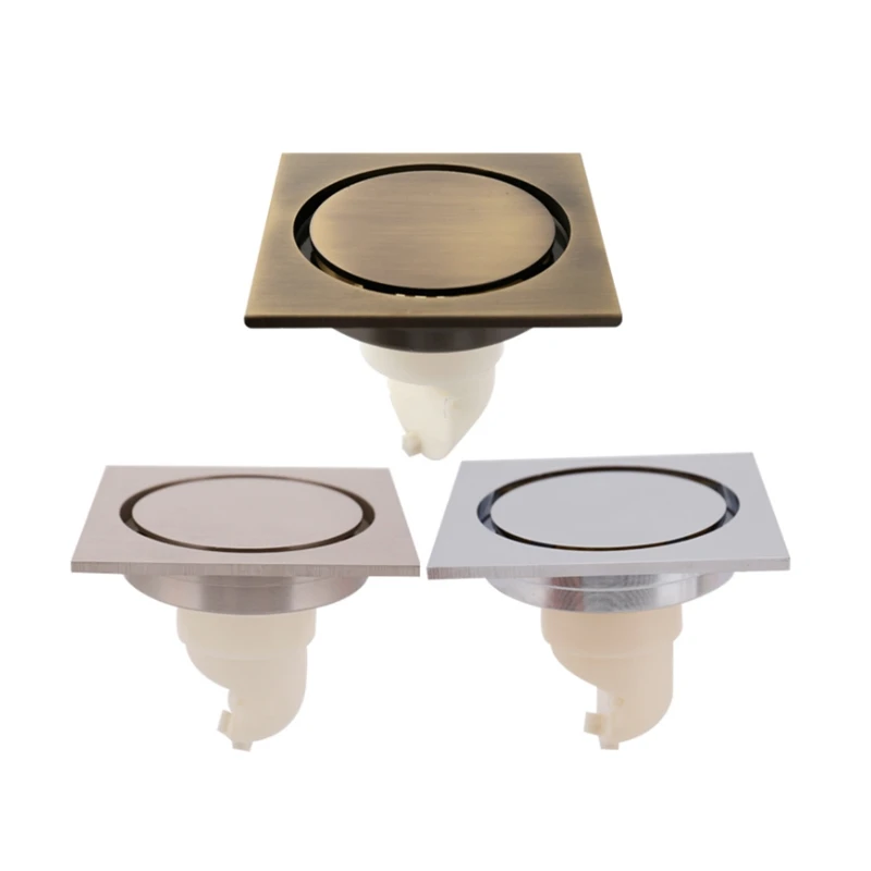 

New Brass Shower Drain Sink Bathtub Drainer Bathroom Toilet Kitchen Balcony Universal Floor Drain