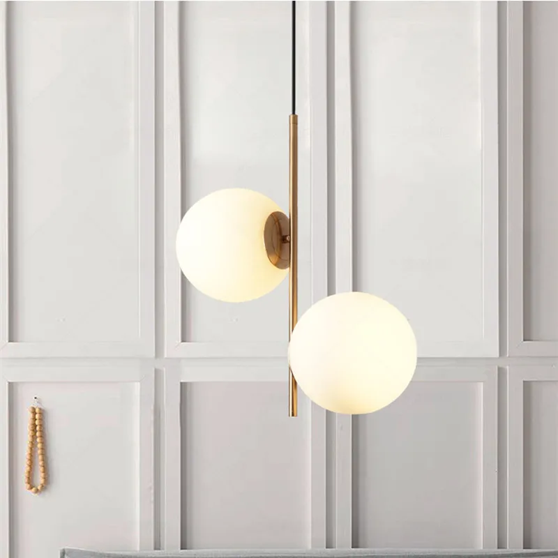 2019-New-Nordic-Style-Gold-Metal-Dining-Room-Pendant-Light-Double-Milky-Glass-Ball-Cafe-Bar (1)