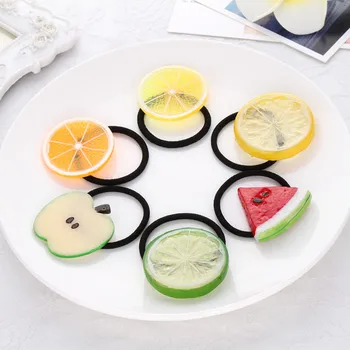 

Princess Elastic Hair Bands/Rope Hairpins Fruit Hair Clips for Women Girls Hair Accessories Gift
