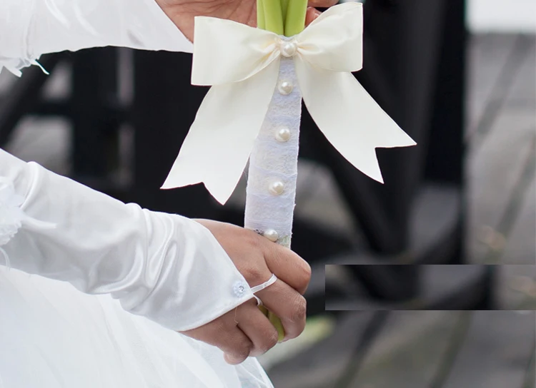 Kyunovia сенсорный латекс искусственная Калла Лилия 5 стеблей цветок Свадебный букет невесты букет белый Букеты Свадебные D76
