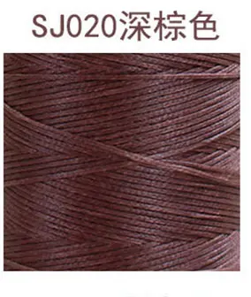210D кожа швейная вощеная нить полиэстер строчка шнур ремесло браслет работа шнур Сделай Сам Кожа ремесло инструменты 200 м Сумка Обувь - Цвет: as picture