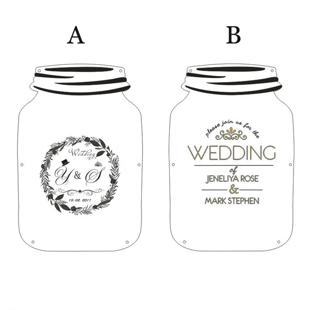 Personalised Wedding Guest book,Rustic Wedding Gift Babyshower Custom Droptop box wedding Decoration alternative heart GuestBook2