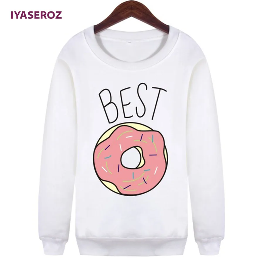 

IYASEROZ Lovers Unisex Harajuku Cartoon White Sweatshirt Moletom Kpop 1Pcs Price Women Couple Best Friends Hoodies sweatshirts