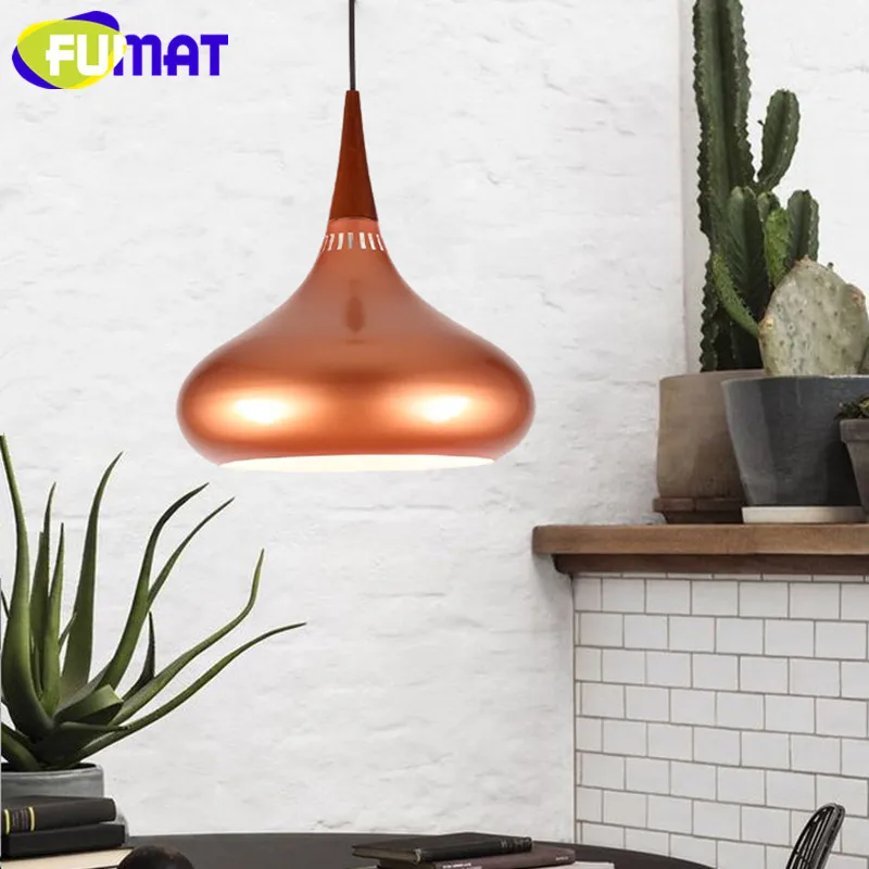 

FUMAT Nordic Simple Hanging Lamp Creative Bar Restaurant Suspension Light Fixture Study Iron Metal Calabash Pendant Light