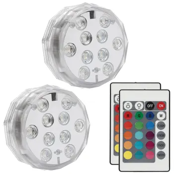 

Led Light With Remote Control Battery Powered Rgb Multi-color Color Waterproof Light For Vase Base Drop Shipping Wholesale Sale