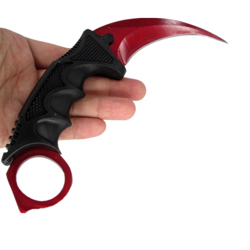 Нож CSGO Counter Strike Karambit с фиксированным лезвием тактический нож для охоты на