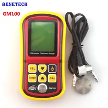 BENETECH GM100 Ультразвуковой Толщиномер Металлическая Пластина Ширина Измерительные Инструменты 1.2 ~ 220 мм (Сталь) Скорость Звука Тестер