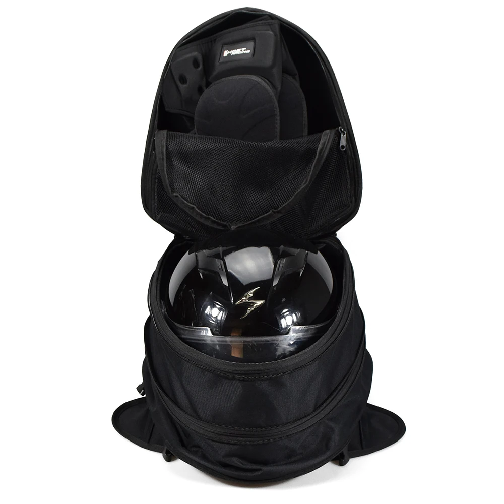 Oil Fuel Tank Bag Rear seat package Motorcycle Tail Boxes Racing Pack saddle bag
