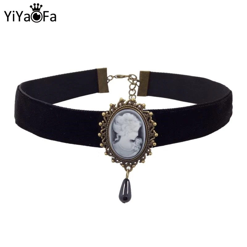 

YiYaoFa Vintage Choker Necklace Gothic Necklace & Pendant Women Accessories Collar Statement Necklaces Lady Party Jewelry DD-03