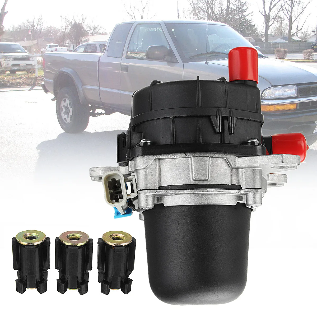 

Secondary Air Injection Pump 11.4x16x18cm for Chevrolet S10 Blazer/GMC Sonoma Jimmy 4.3L 12560095 215364 AIP18 AC215417