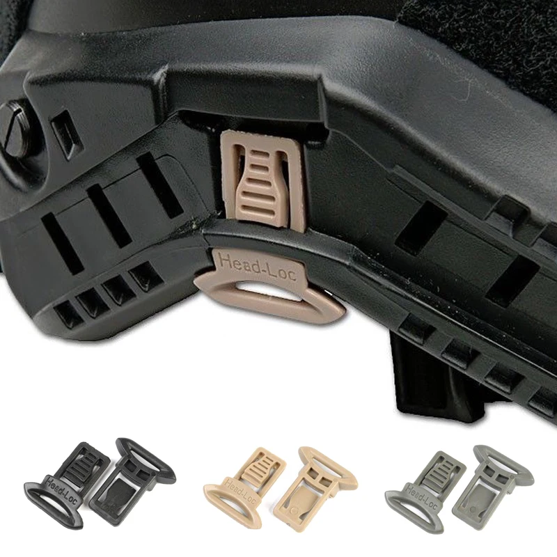Goggle Swivel Clips Set For Helmet Side Rails Wargame Paintball Airsoft