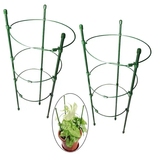 1Set 45/60cm Potted Vine Climbing Plant Support Rattan Frame Gardening