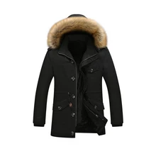 2017 Windproof Winter Jacket Men Casual Hooded Thick Warm Jackets Men Solid Wool Liner Zipper Overcoat Man Chaquetas Hombre