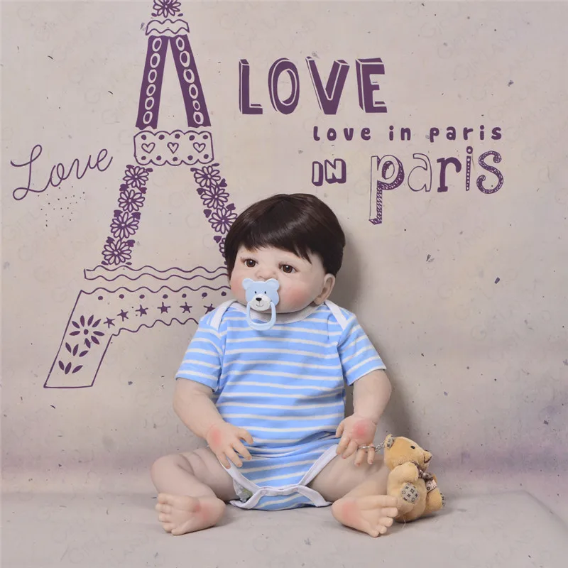Новинка 2019 года Reborn Baby Doll Bebe Полный Силиконовые ручной работы Bonecas кровать время