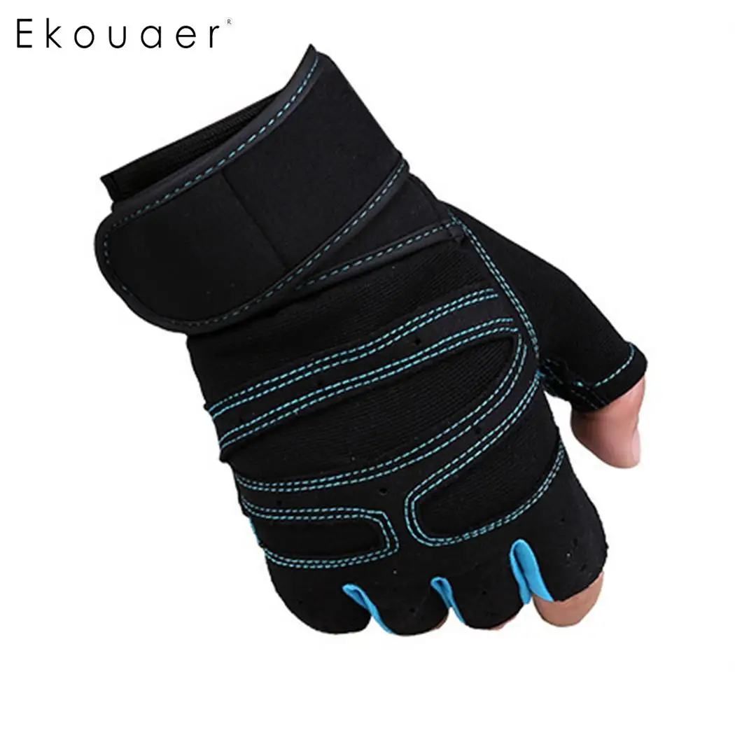Weight Lifting Gym Gloves Wrist Protector Sports Crossfit Training workout gloves Half Finger Body Building Fitness Gloves