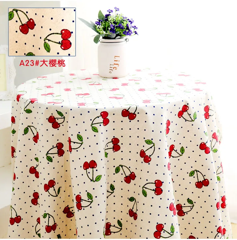 

50x150cm Cotton Big Cherry Fabric Cloth Handmade Sewing Patchwork Sofa Pillow Cover Curtain Tablecloth Bag Wallet Kids Doll