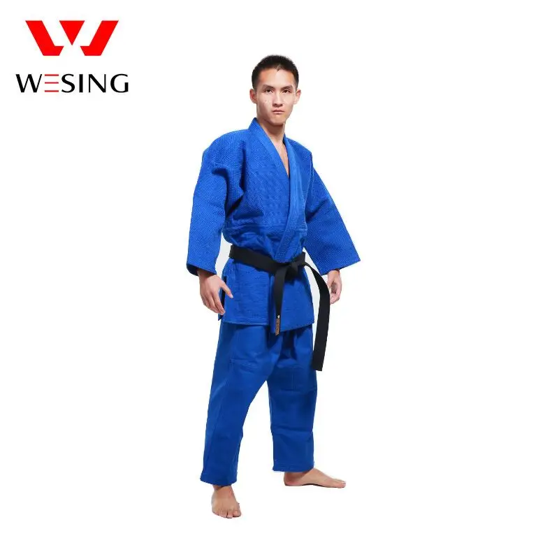Wesing Professional Judo Uniform for Men Women Full Cotton Blue White