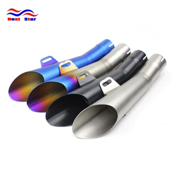 

4 Color Universal Akrapovic Muffler Exhaust Pipe 51MM For HONDA YAMAHA SUZUKI KAWASAKI KTM most of motorcycles